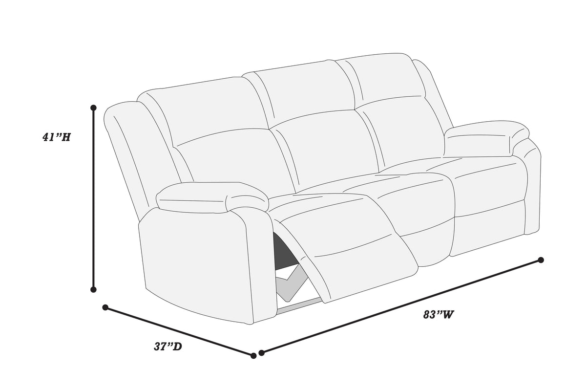 Recliner Sofa - Ash