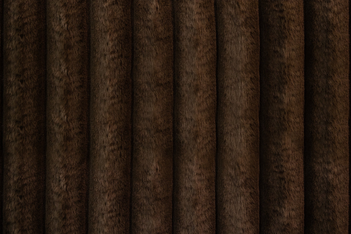 Manual Motion Sectional-Choco Fur Like Corduroy