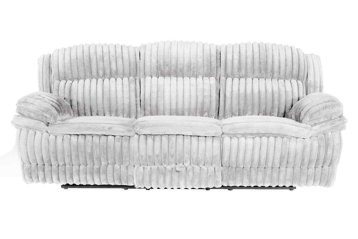 Recliner Sofa W/Fold Table+Charger+Drawer