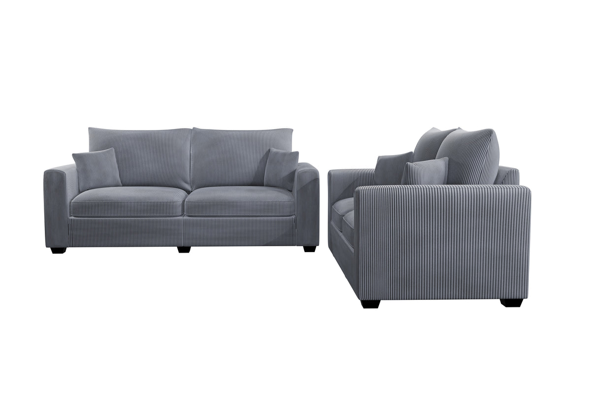 2-Pcs Sofa Set - Fog