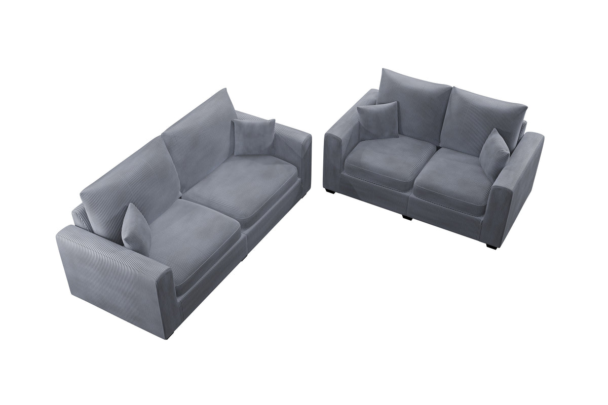 2-Pcs Sofa Set - Fog