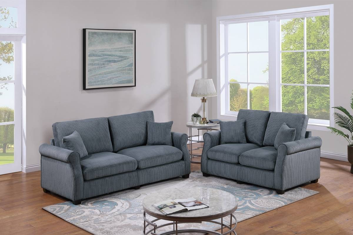 2-Piece Sofa Set - Dark Gray