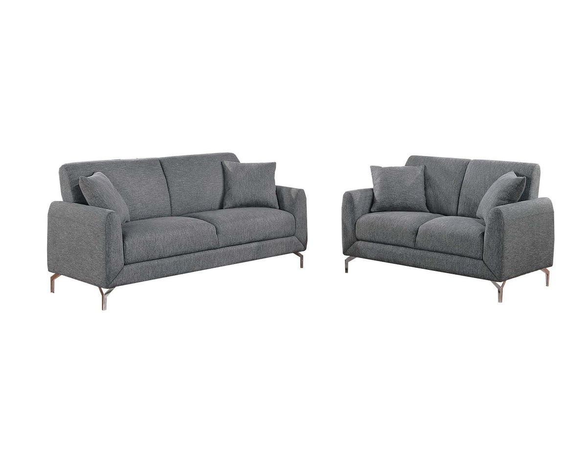 2-Pcs Sofa Set - Dark Gray