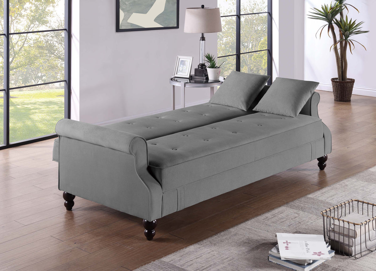 Adjustable Sofa - Gray /Espresso