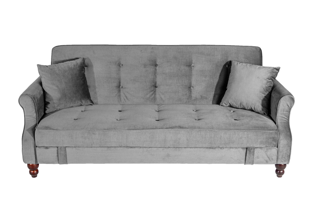 Adjustable Sofa - Gray /Espresso