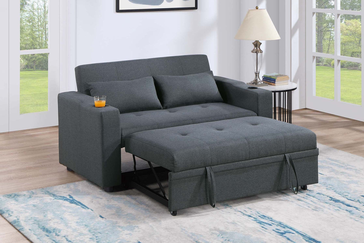 Convertible Sofa - Charcoal