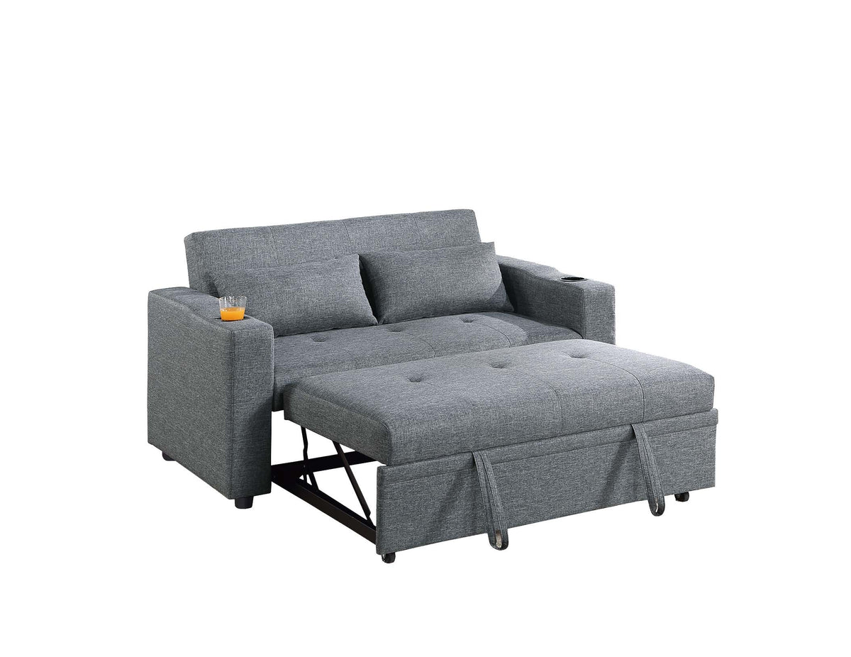 Convertible Sofa - Black Gray
