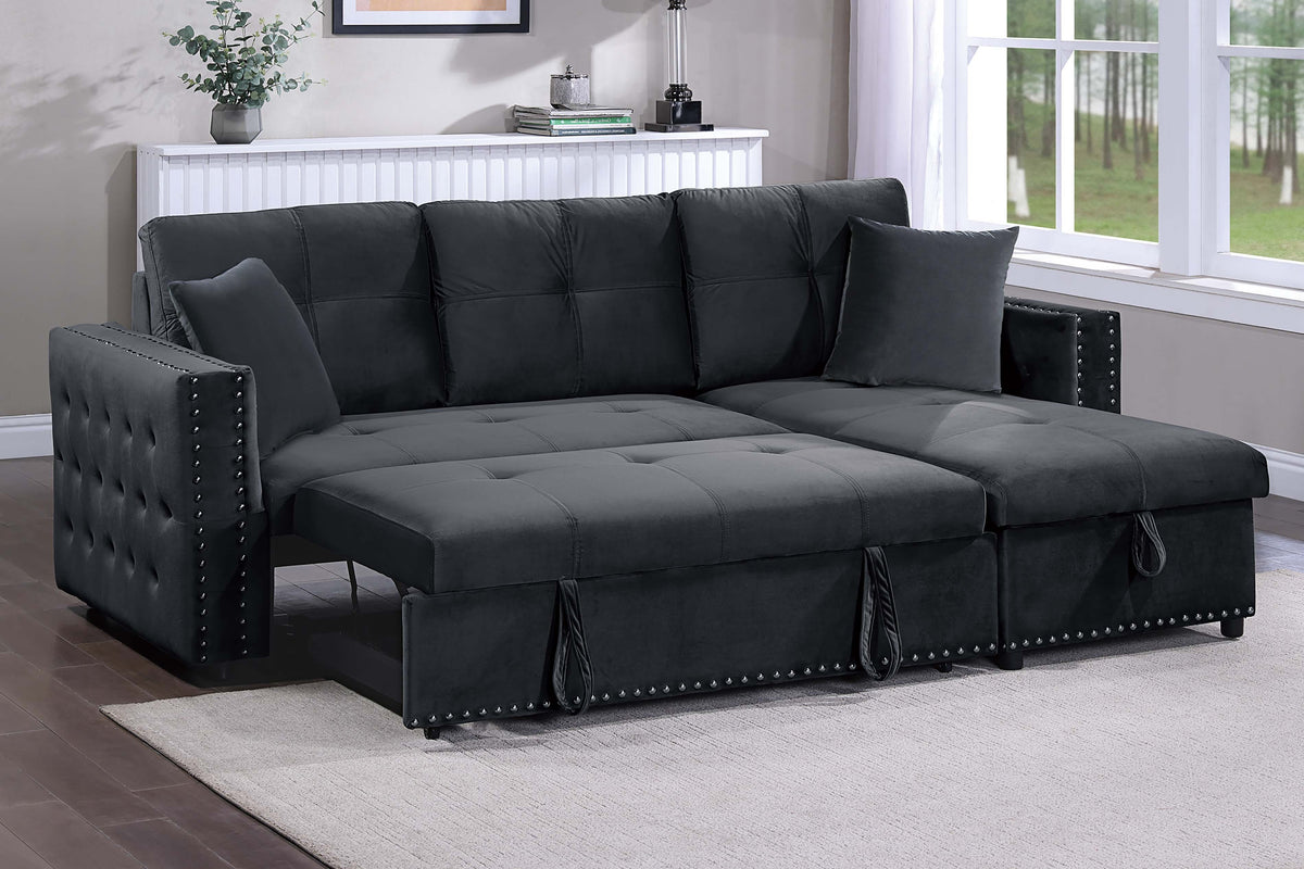 Convertible Sectional - Black