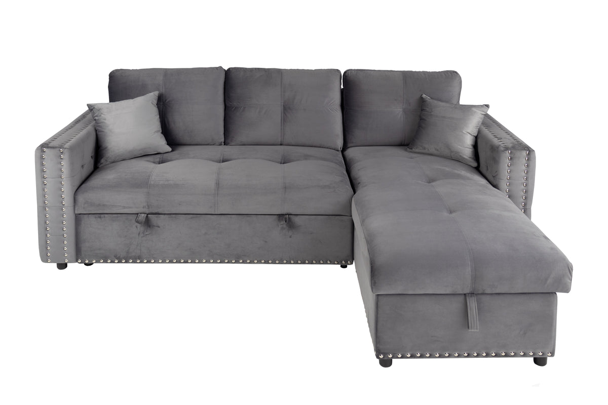 Convertible Sectional - Gray
