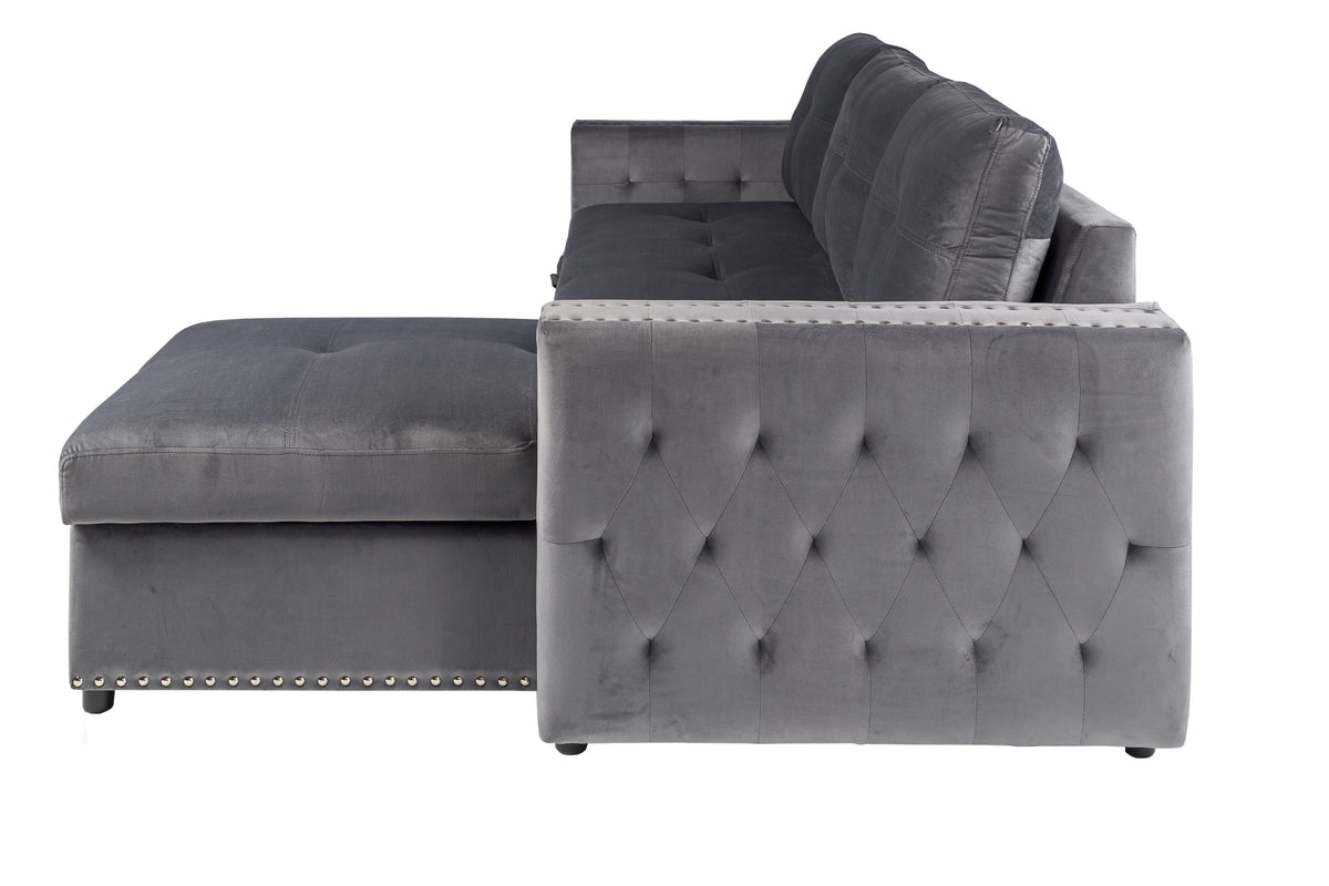 Convertible Sectional - Gray