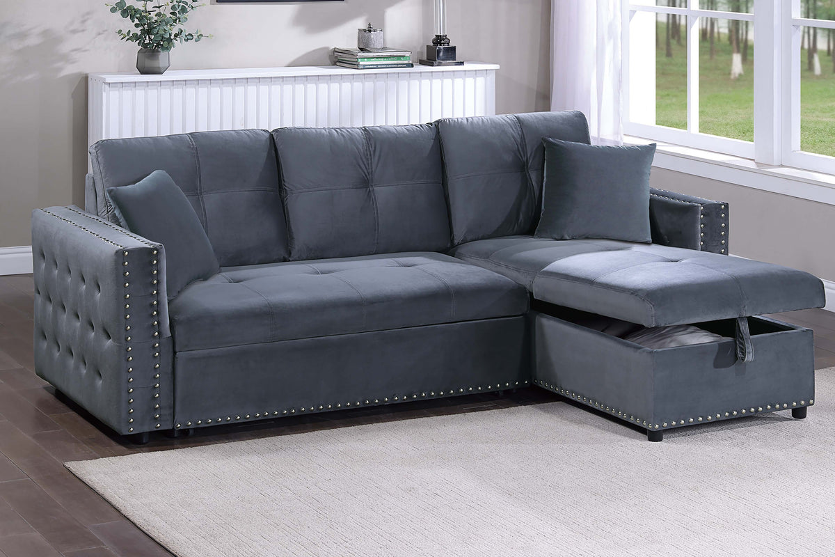 Convertible Sectional - Gray
