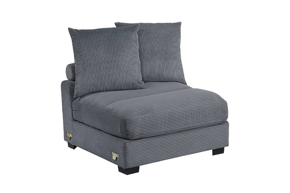 Armless Chair - Dark Gray