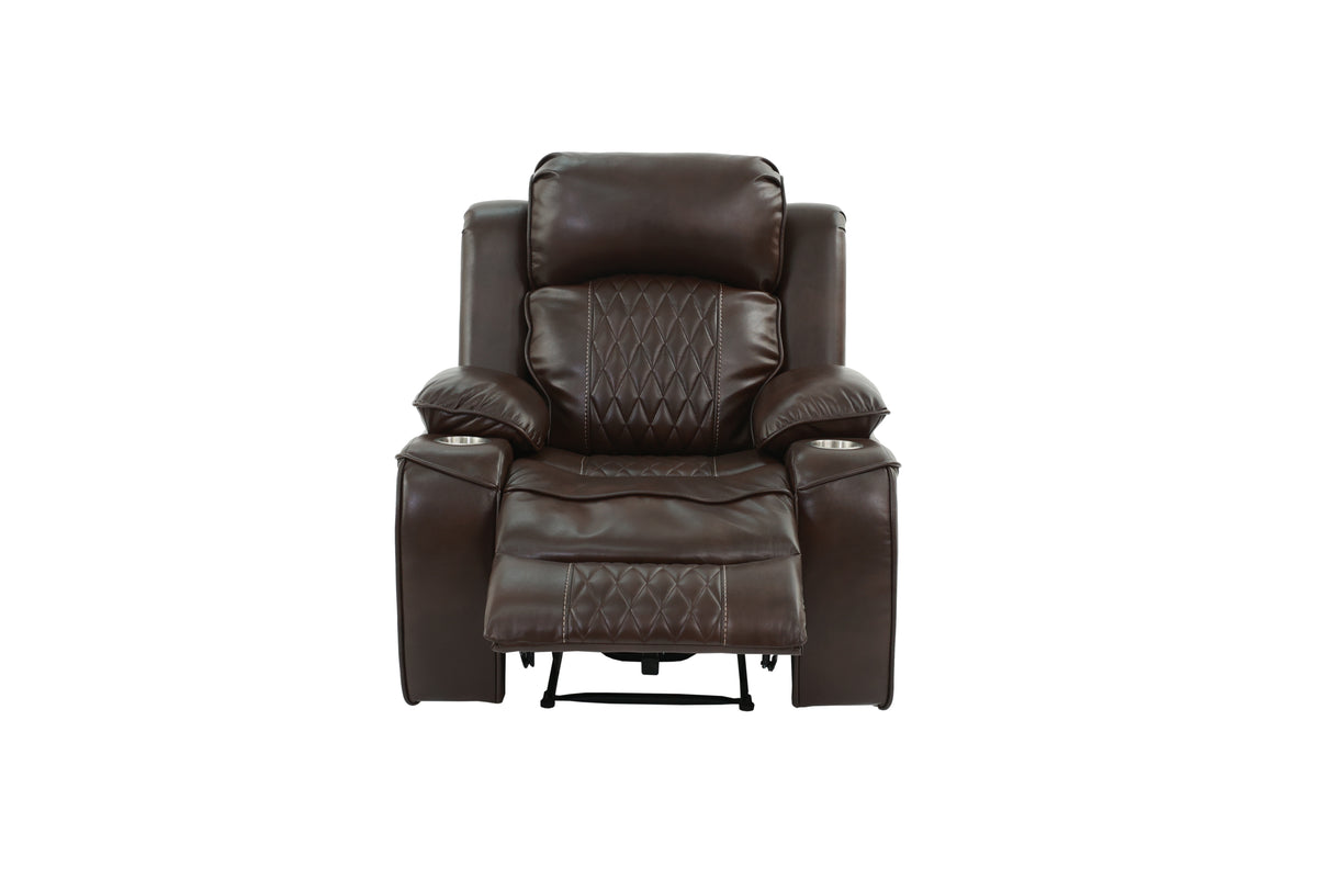 Power Recliner - Brown