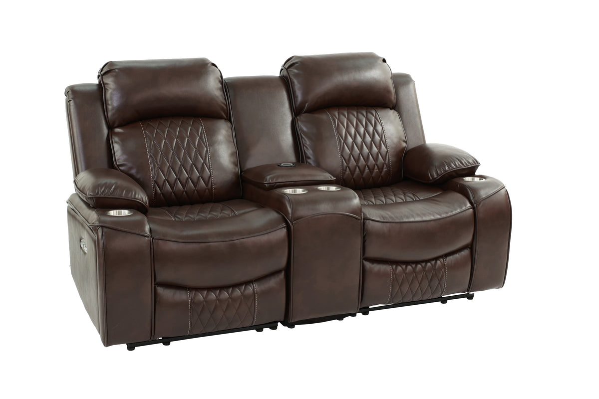 Power Loveseat - Brown