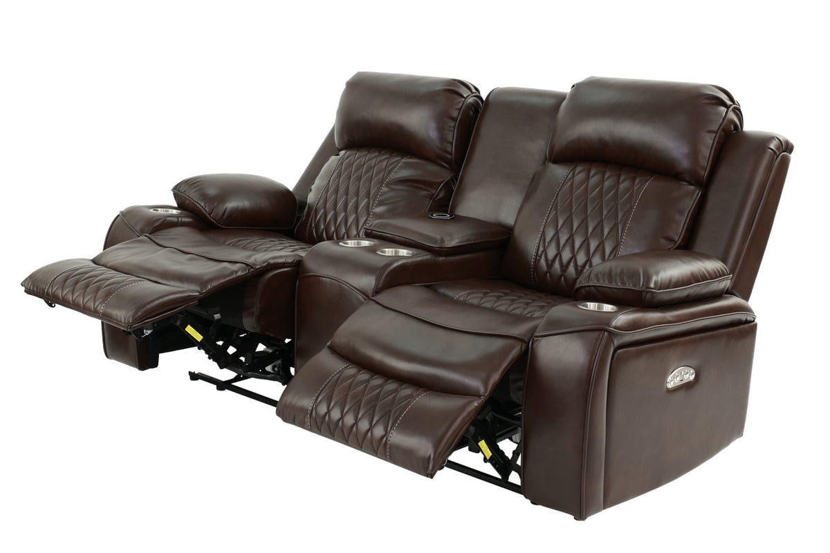 Power Loveseat - Brown