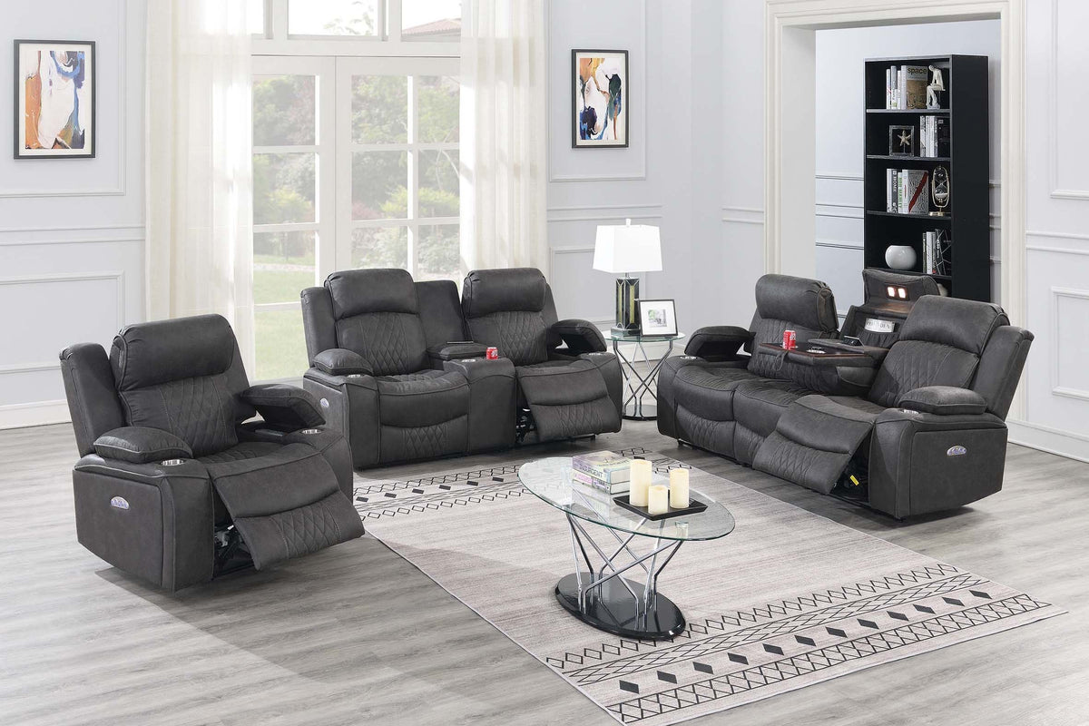 Power Recliner - Charcoal
