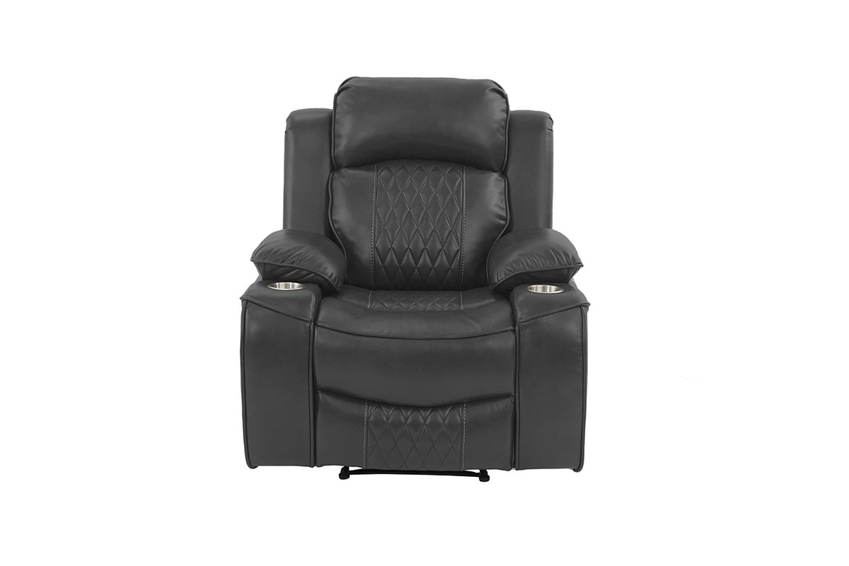 Power Recliner - Charcoal