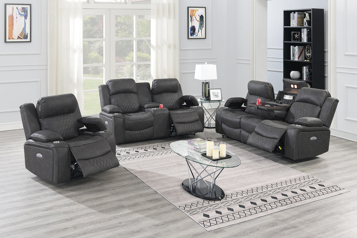 Power Sofa - Charcoal