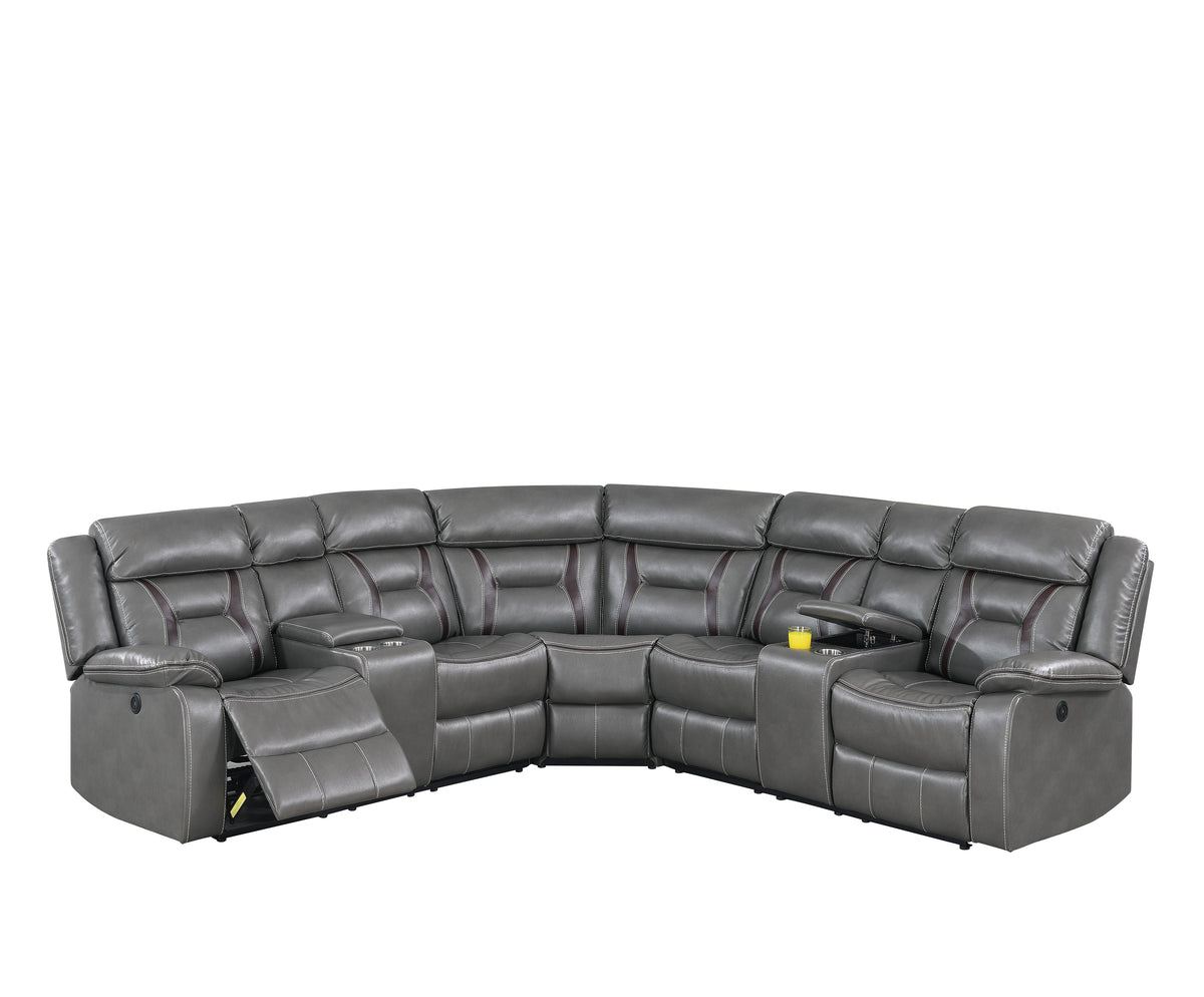 3-Pc Sectional Set - Grey