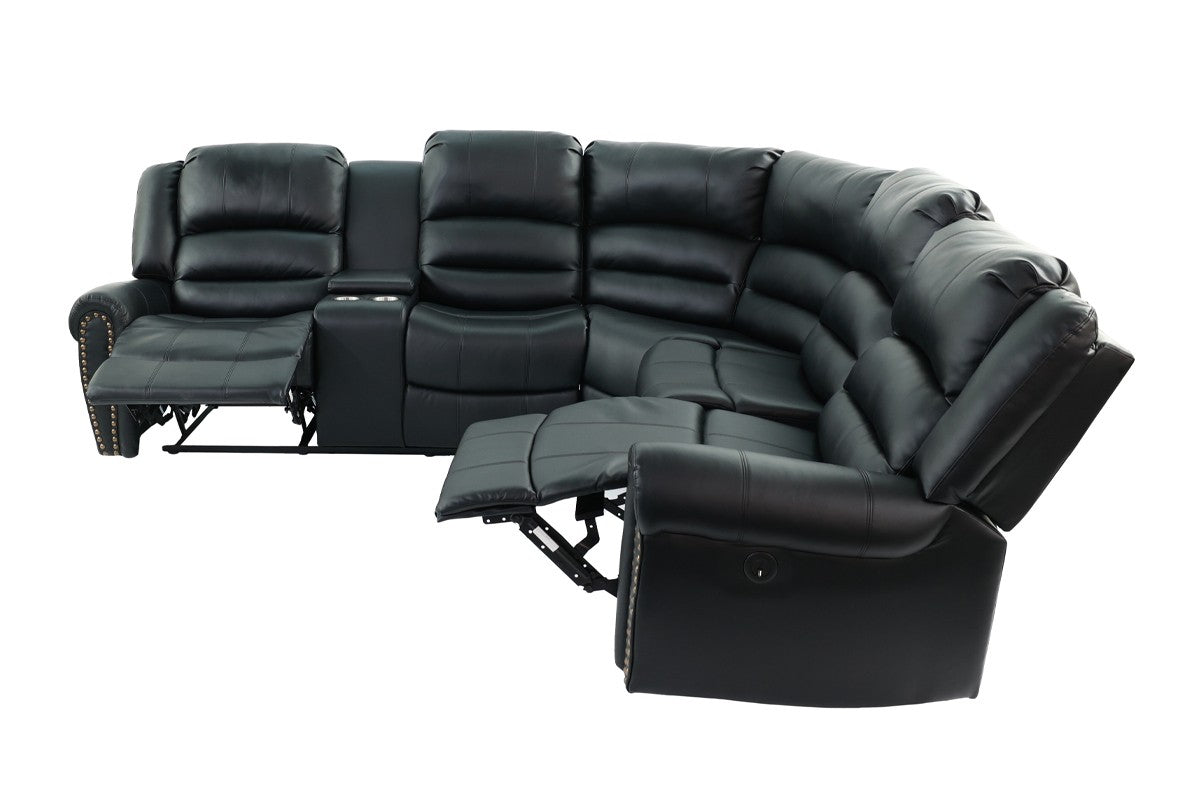3-Pc Sectional Set - Black