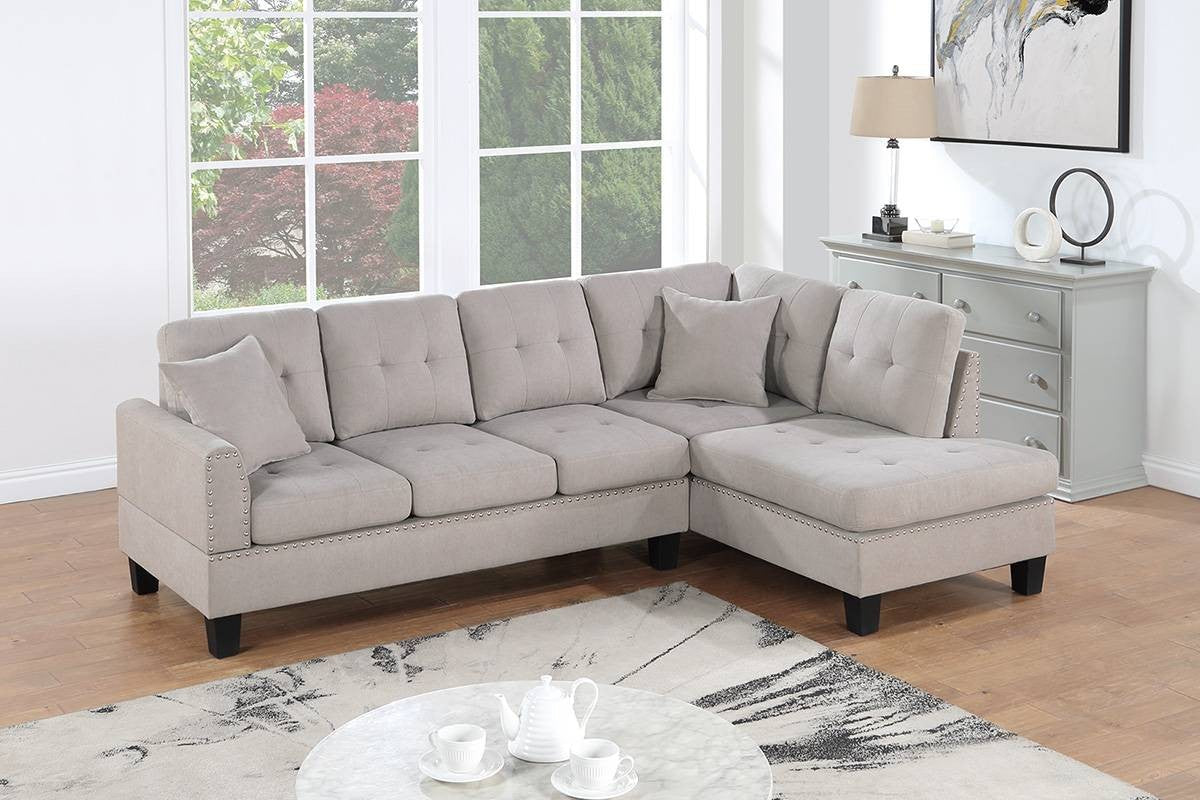 2-Piece Sectional Set - Mushroom