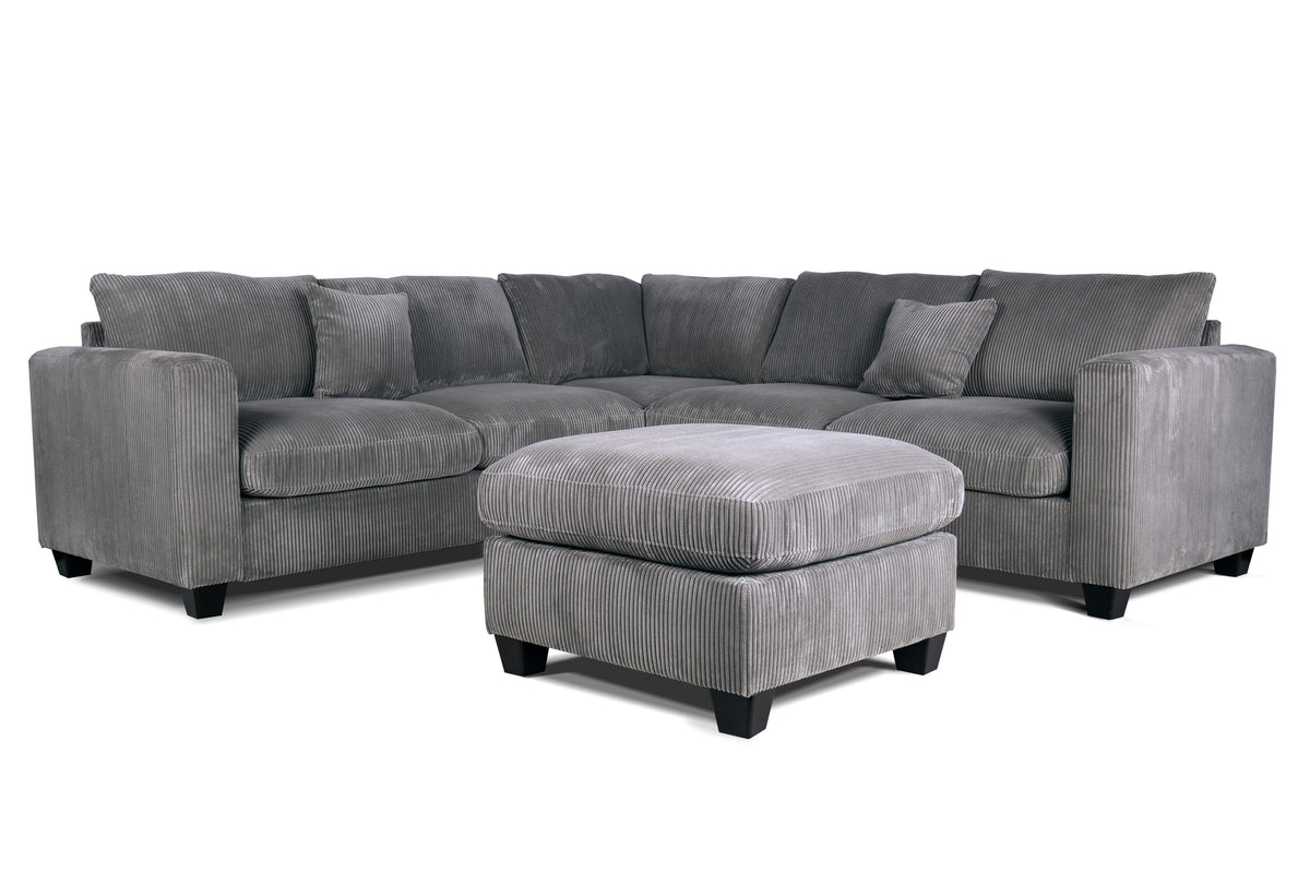 4-Pcs Sectional - Fog