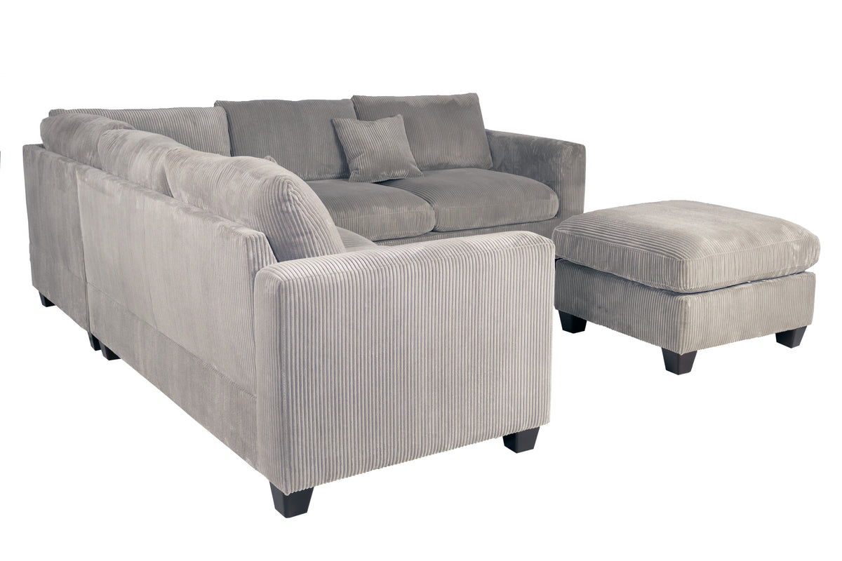 4-Pcs Sectional - Fog