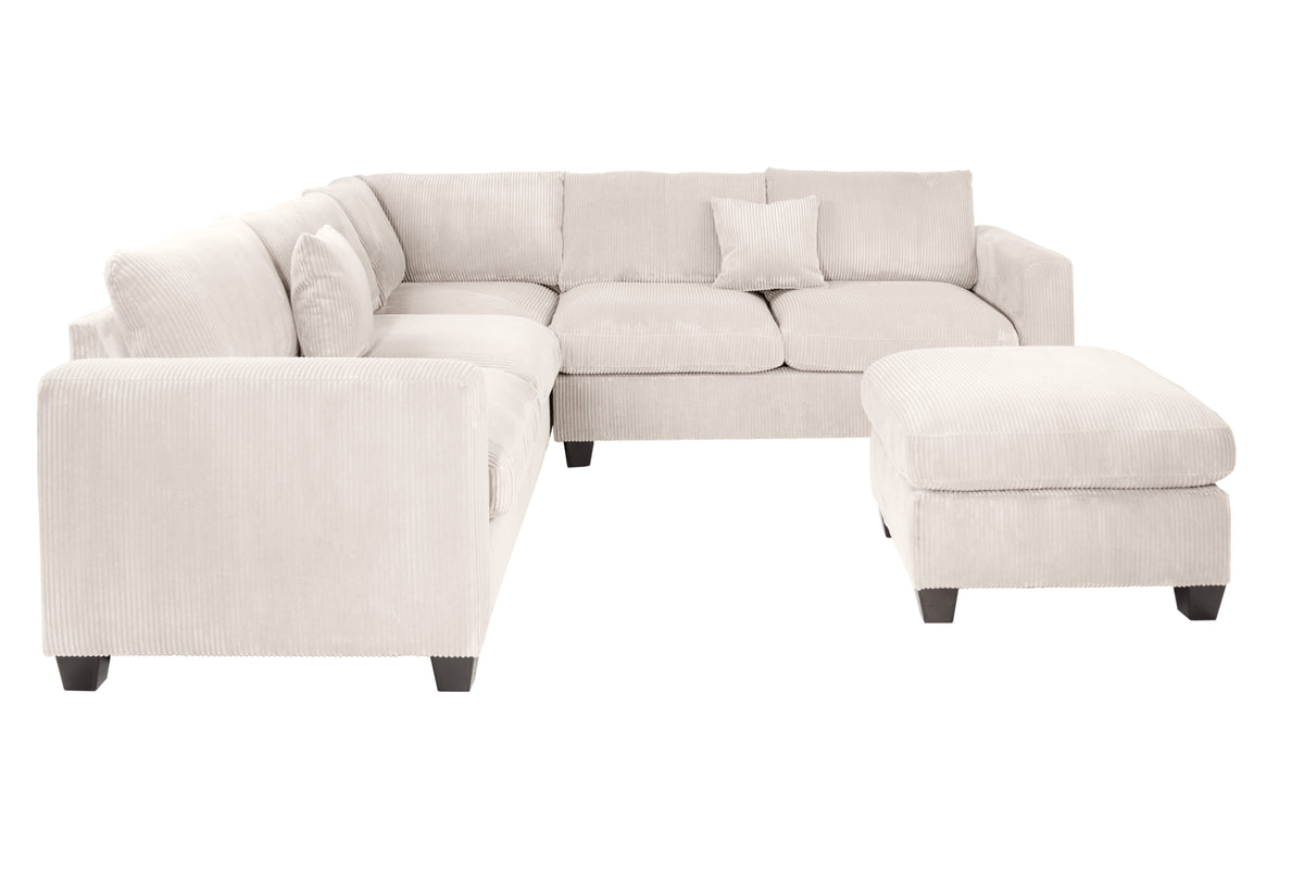 4-Pcs Sectional - Ivory