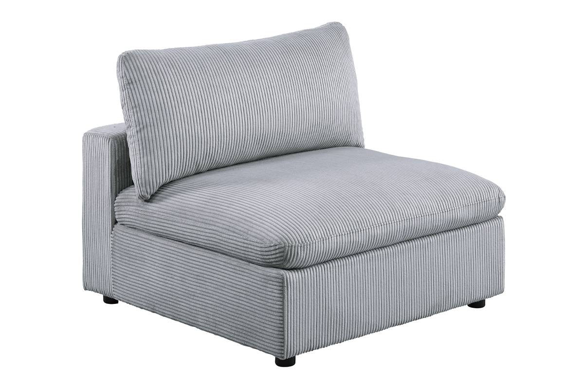 Armless Chair - Light Gray