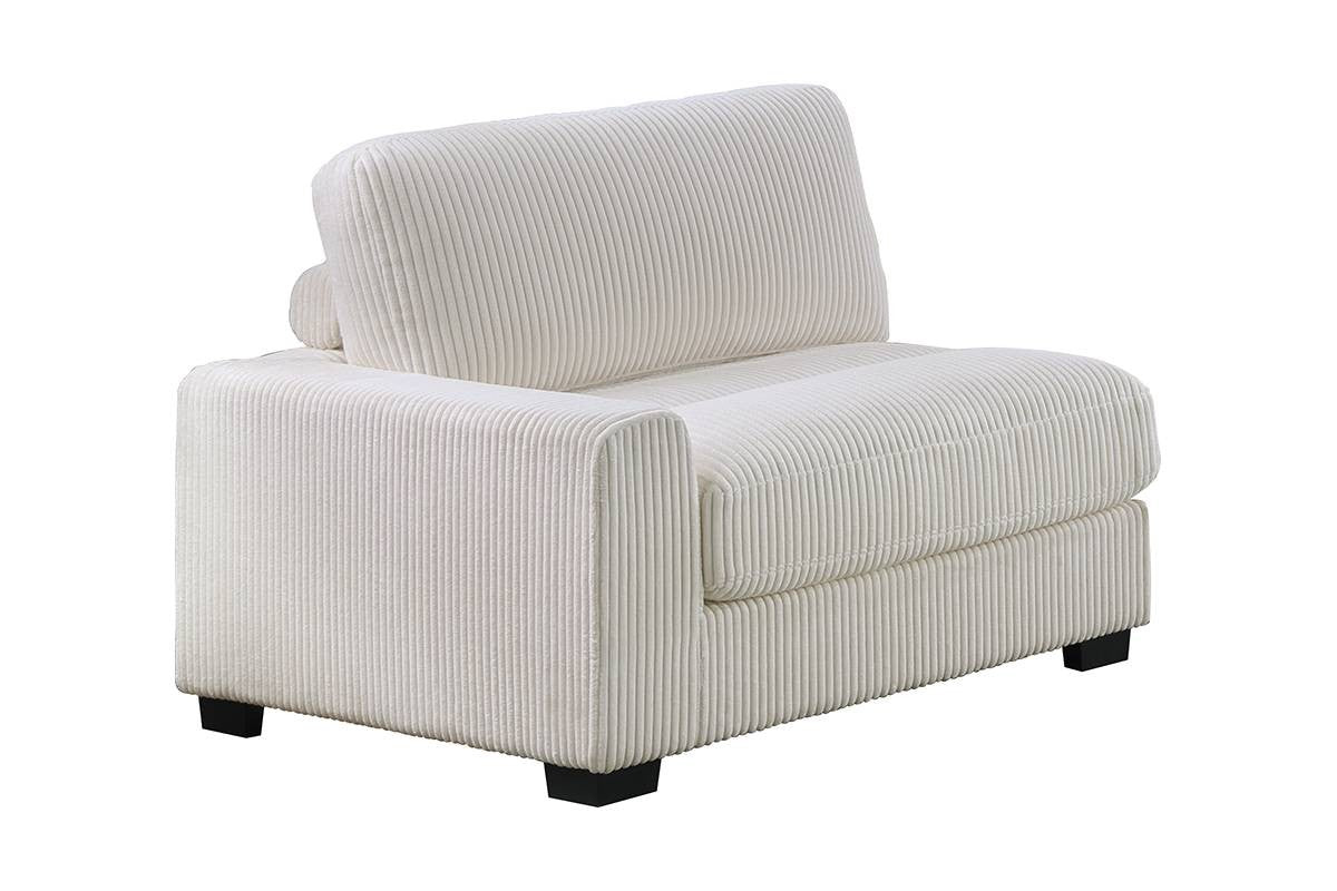 Left Arm Facing Chair - Gray