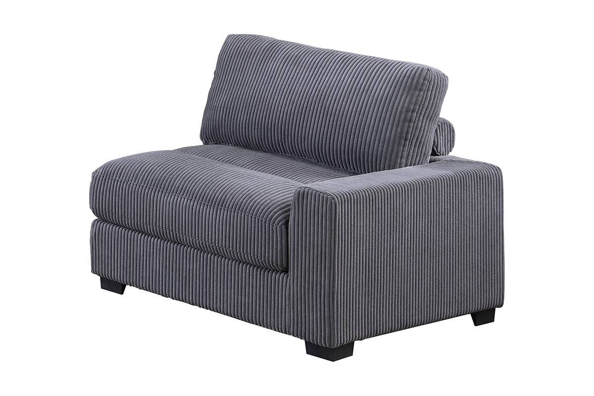 Right Arm Facing Chair - Gray