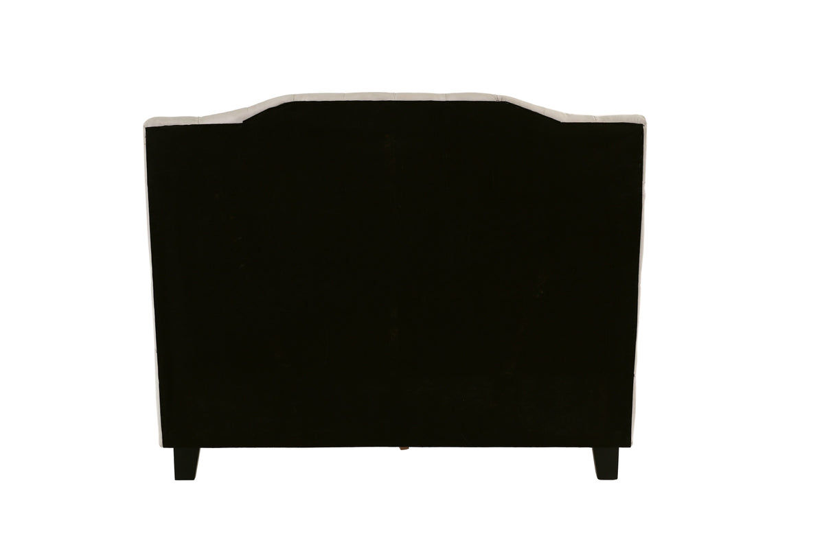 Full Bed - White / Espresso