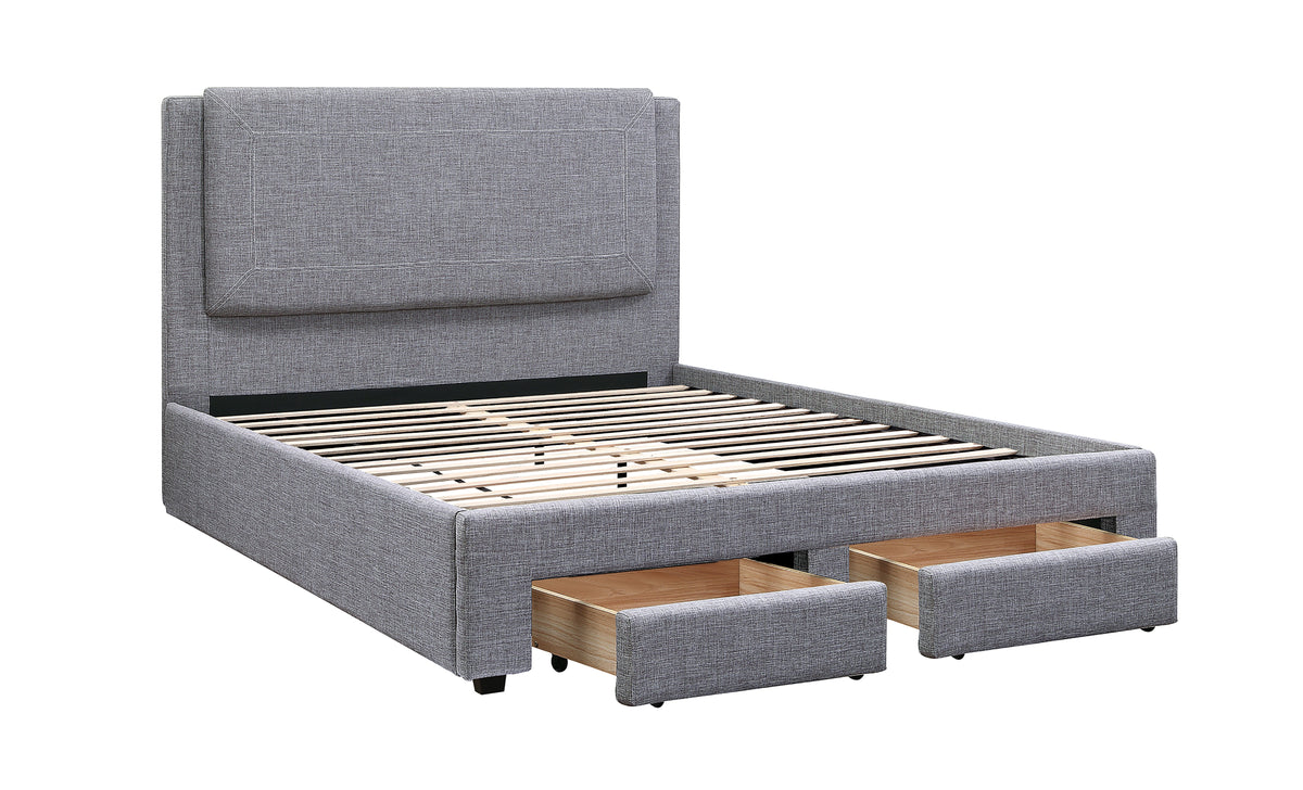 Full Bed/Stone Ash - Light Grey / Black