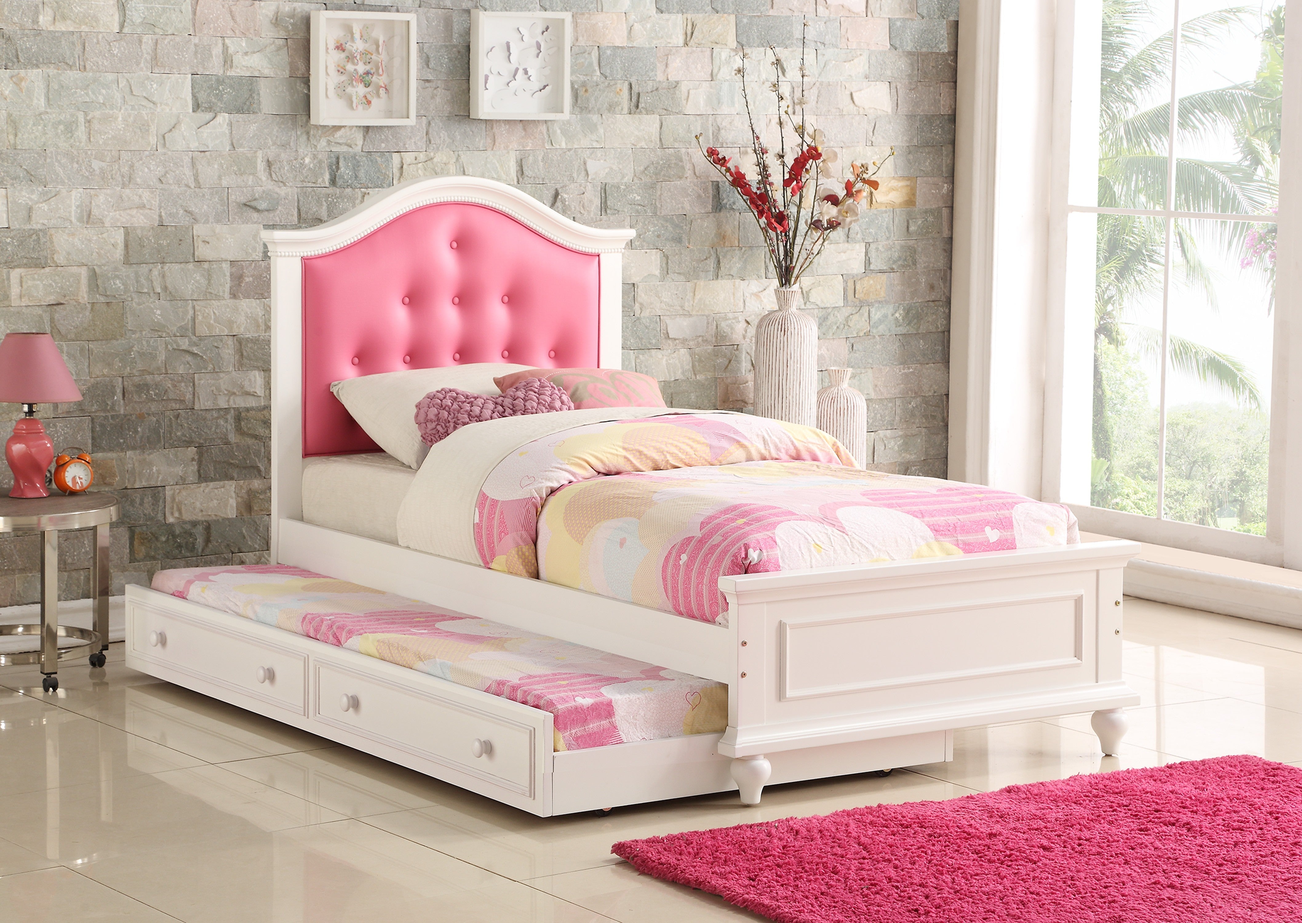 Twin Bed - White
