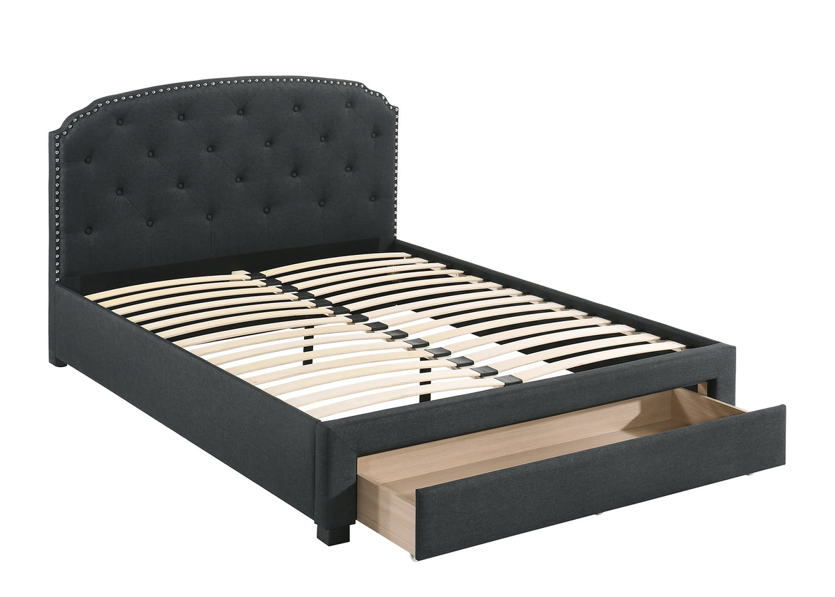 Eastern King Bed - Charcoal