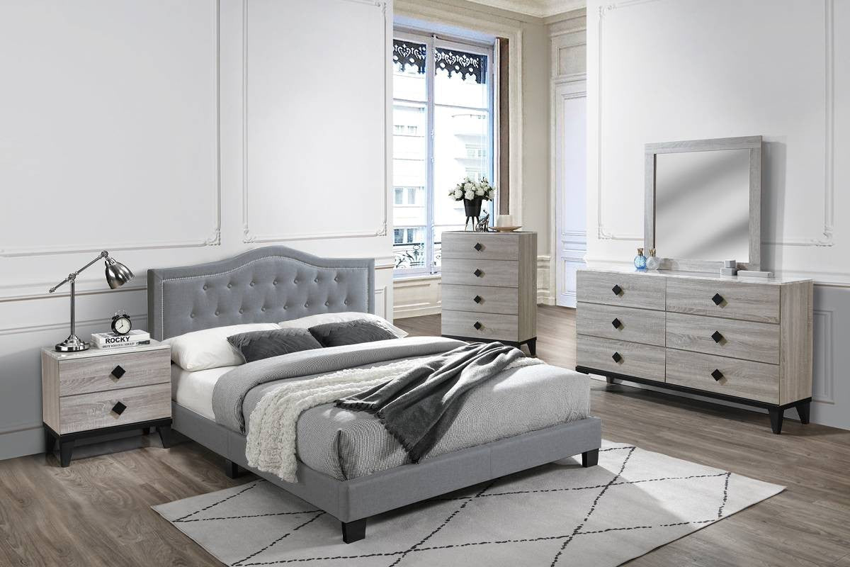 Full Bed - Grey / Black