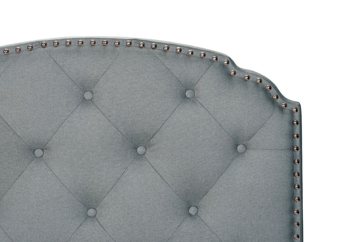 Twiin Bed/Light Grey Burplap - Light Grey / Black