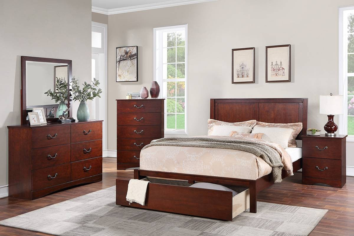 California King Bed - Cherry