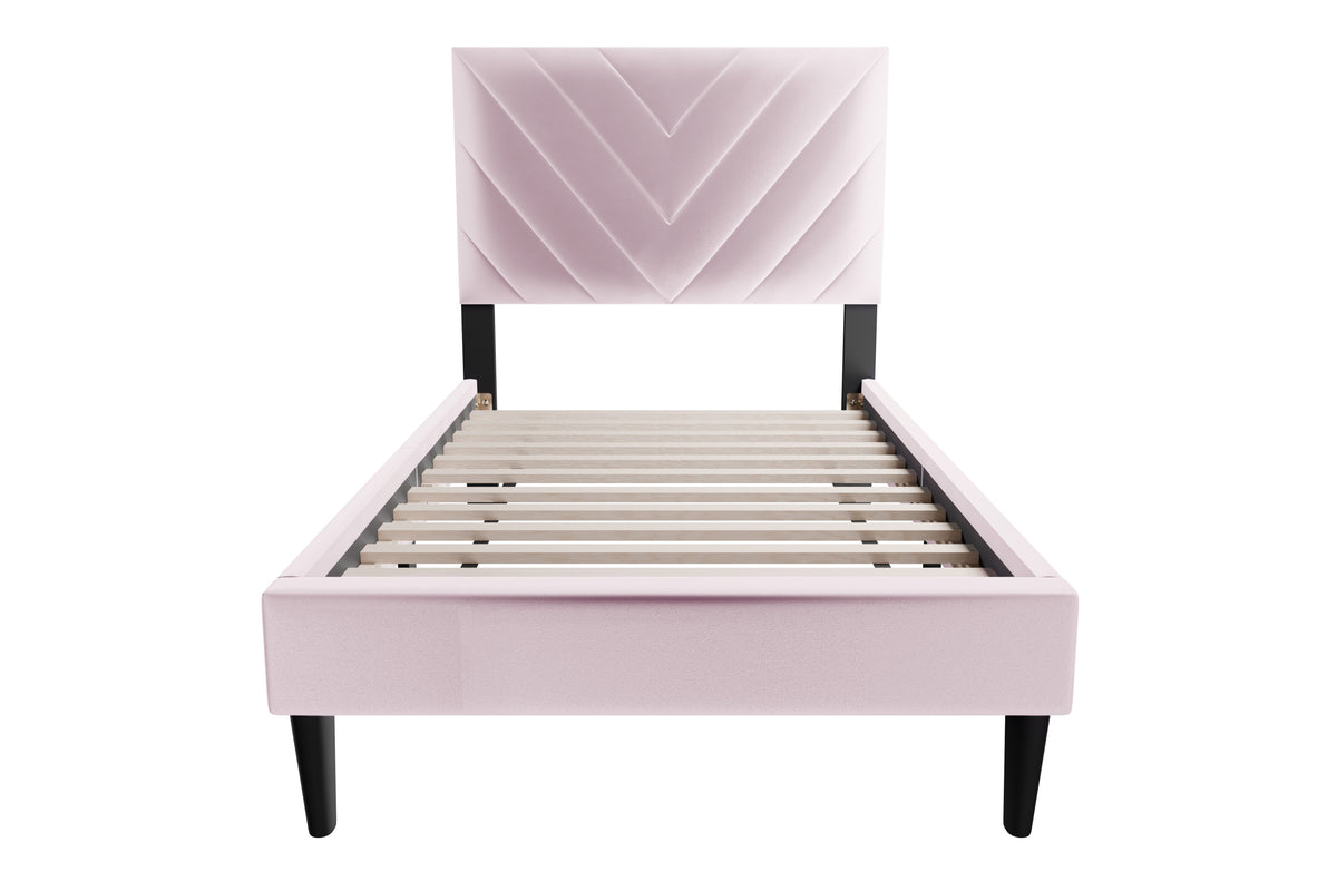 Twin Bed - Light Pink