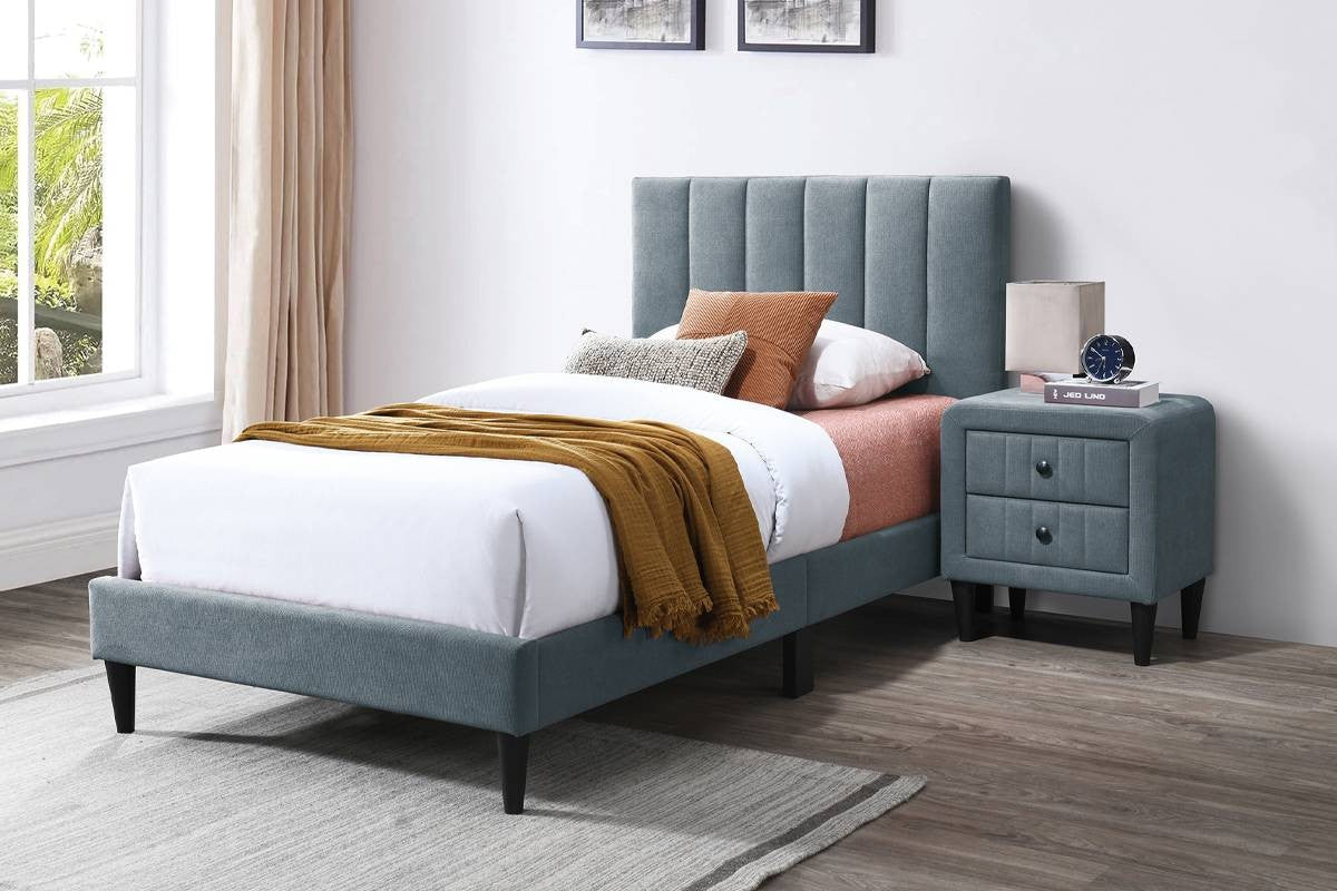 Twin Bed - Gray