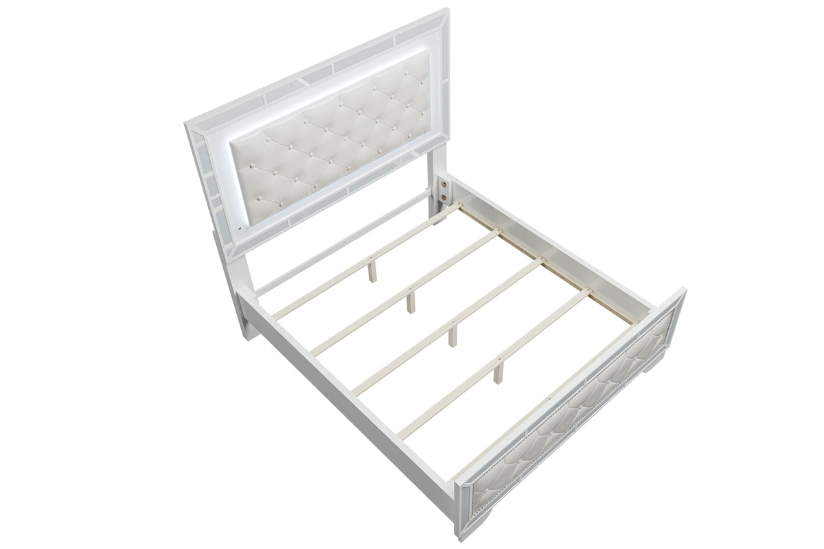 Eastern King Bed - Ivory