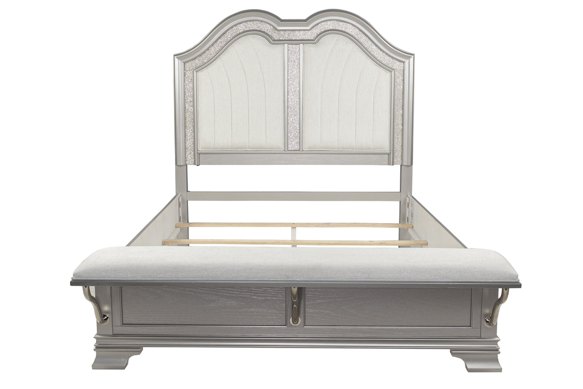 Queen Bed W/Led