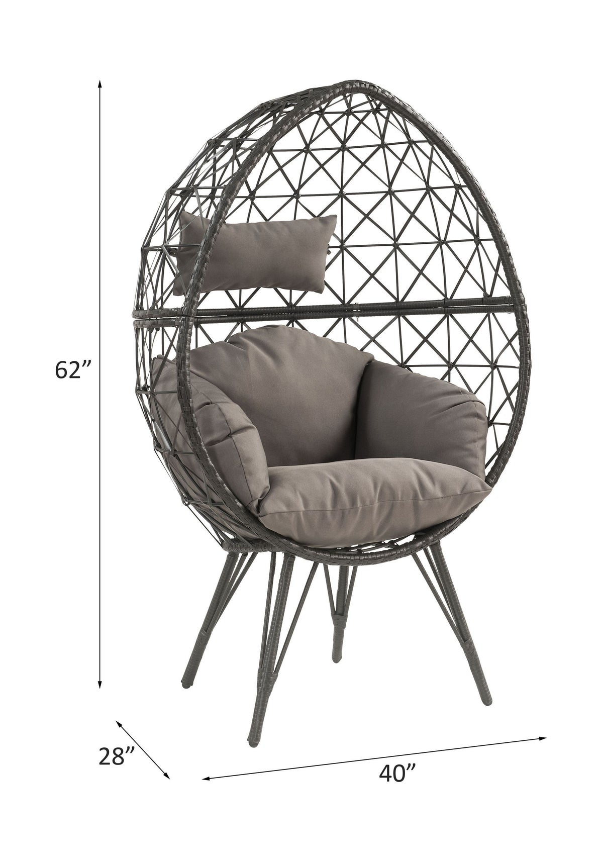 Aeven Patio Lounge Chair 45111-ACM