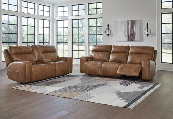 POWER RECLINING SOFA AND LOVESEAT U1520615/18-ASH