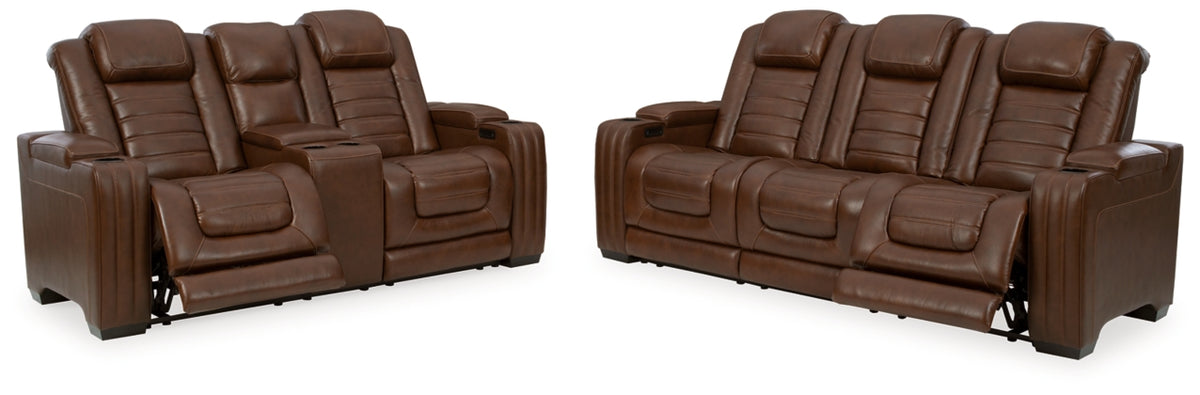 POWER RECLINING SOFA AND LOVESEAT U2800415/18-ASH