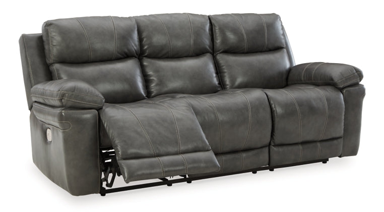 POWER RECLINING SOFA AND LOVESEAT U6480615/18-ASH