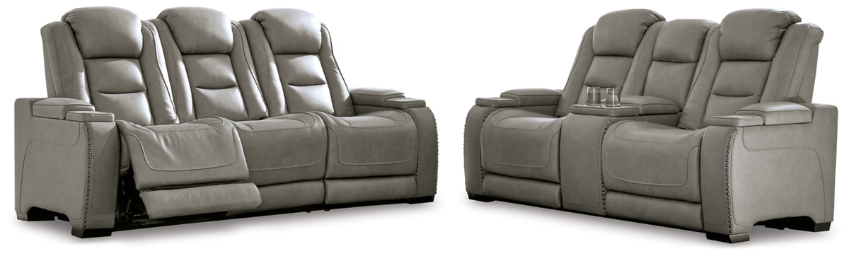 POWER RECLINING SOFA AND LOVESEAT U8530515/18-ASH