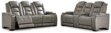 Load image into Gallery viewer, POWER RECLINING SOFA AND LOVESEAT U8530515/18-ASH