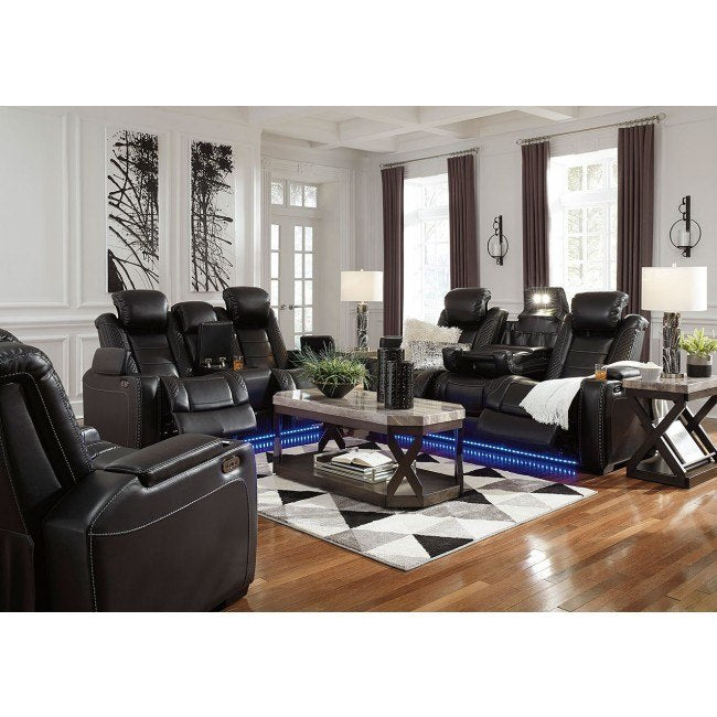 POWER RECLINING SOFA AND LOVESEAT 3700315/18-ASH