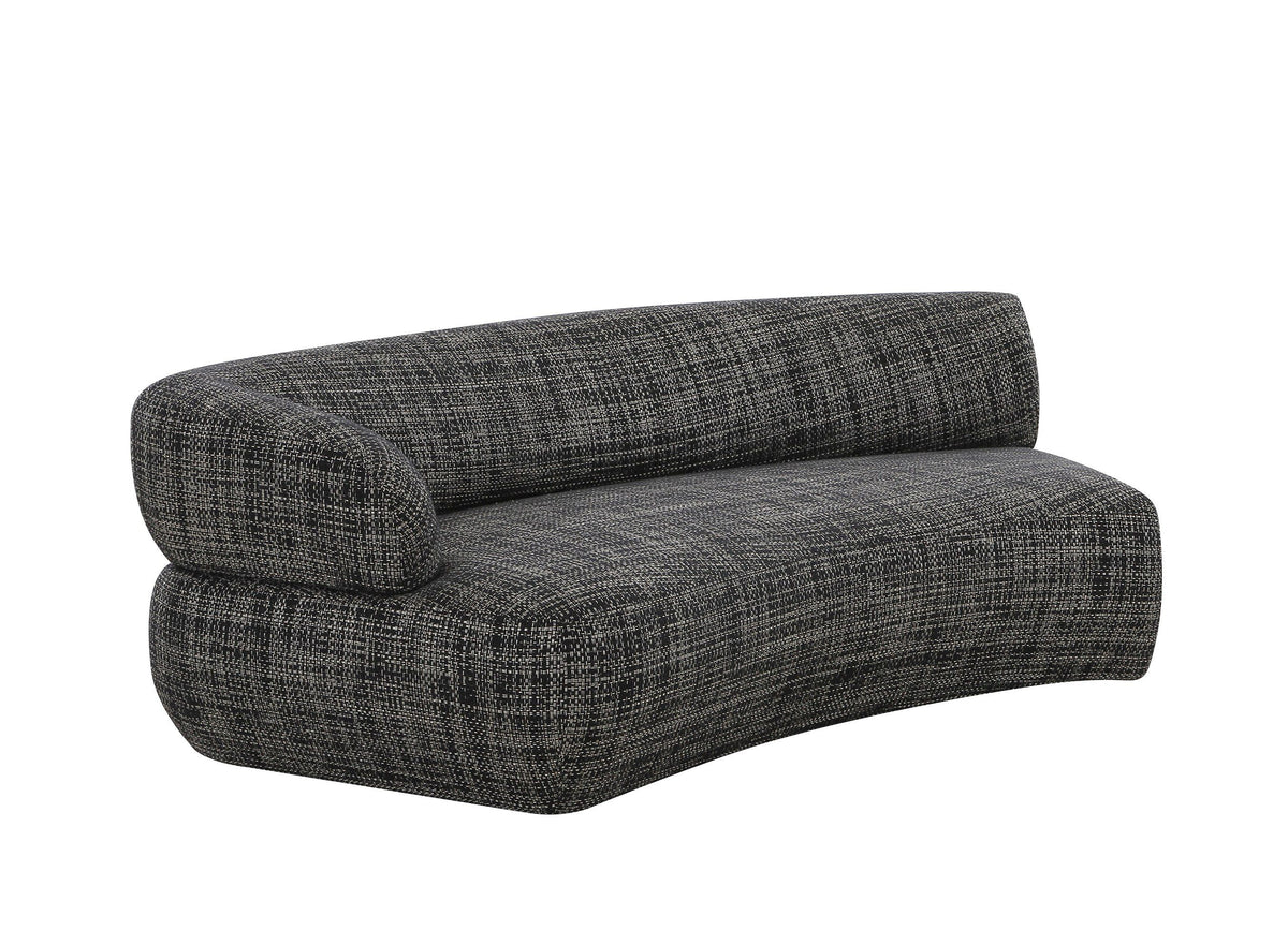 Modern Dark Grey Fabric Curved Sectional sofa VGOD-ZW-23044-DKGRY